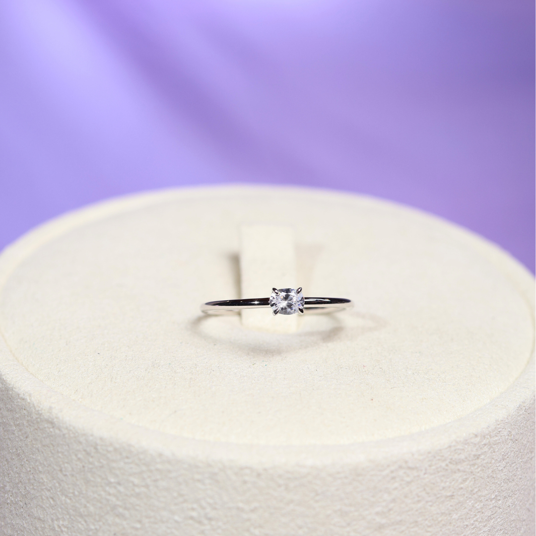 Stacked Ring Oval Cut