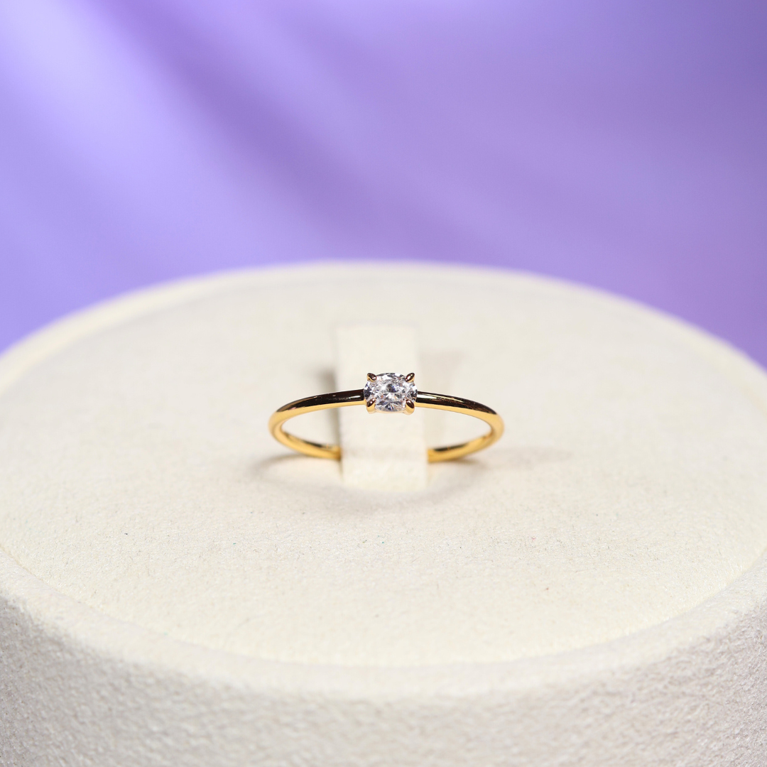 Stacked Ring Oval Cut