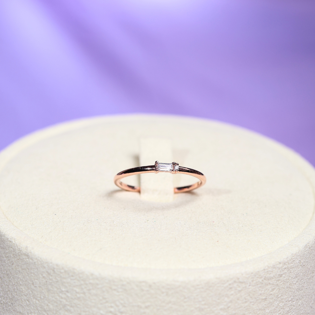 Stacked Ring Baguette Cut