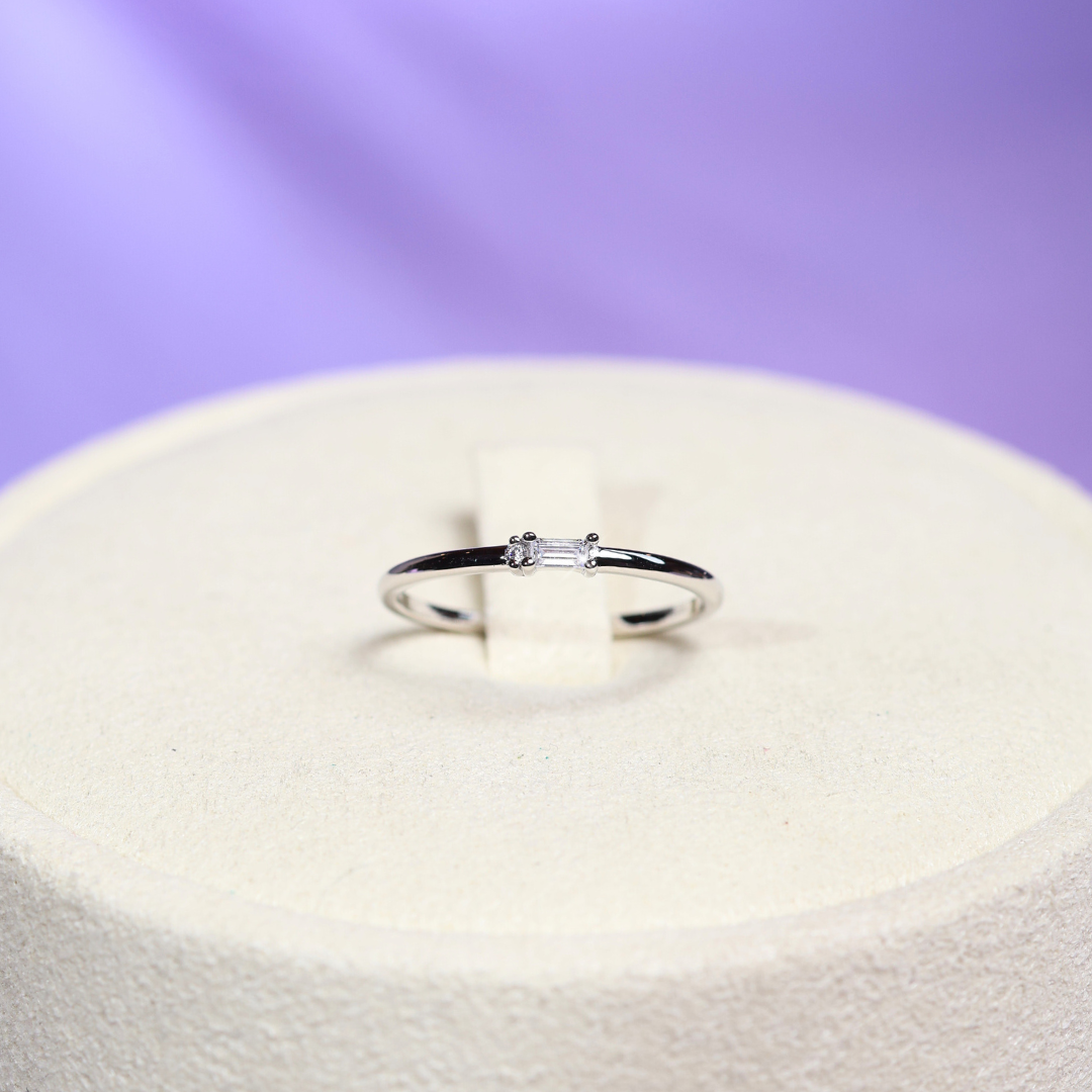 Stacked Ring Baguette Cut